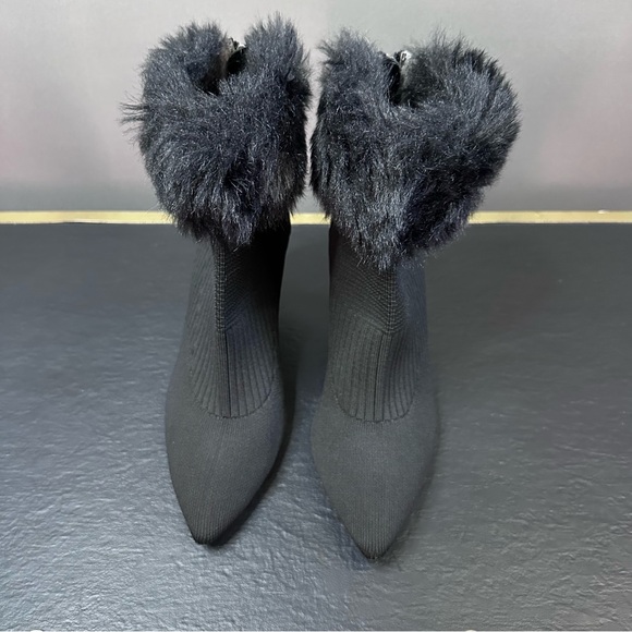 ADRIENNE VITTADINI Nano Cuff Stretch Cozy Faux Fur Booties - Picture 7 of 13